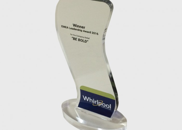 Targa formato trofeo per premiazione aziendale